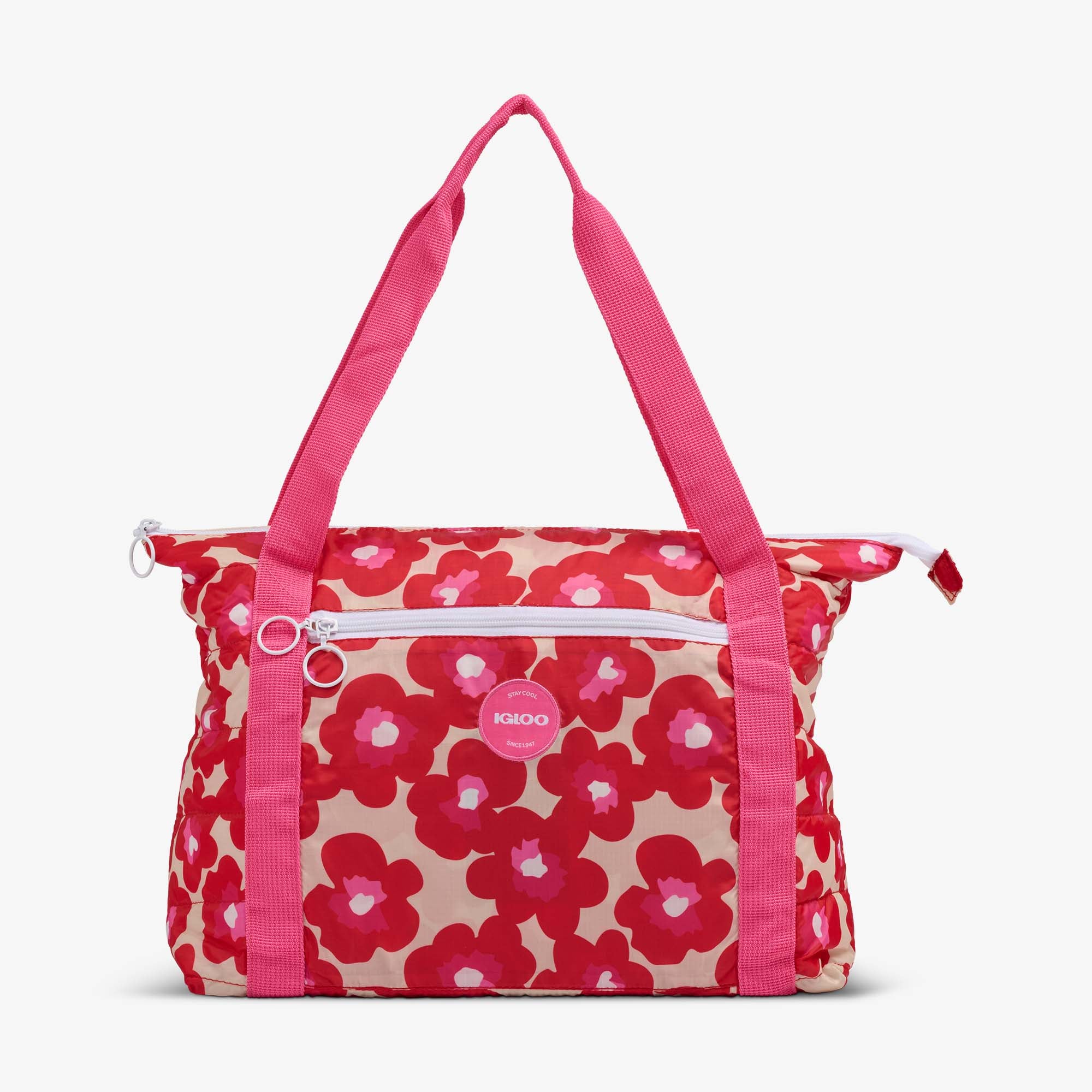 Retro Packable Puffer 20-Can Cooler Bag - Image 6
